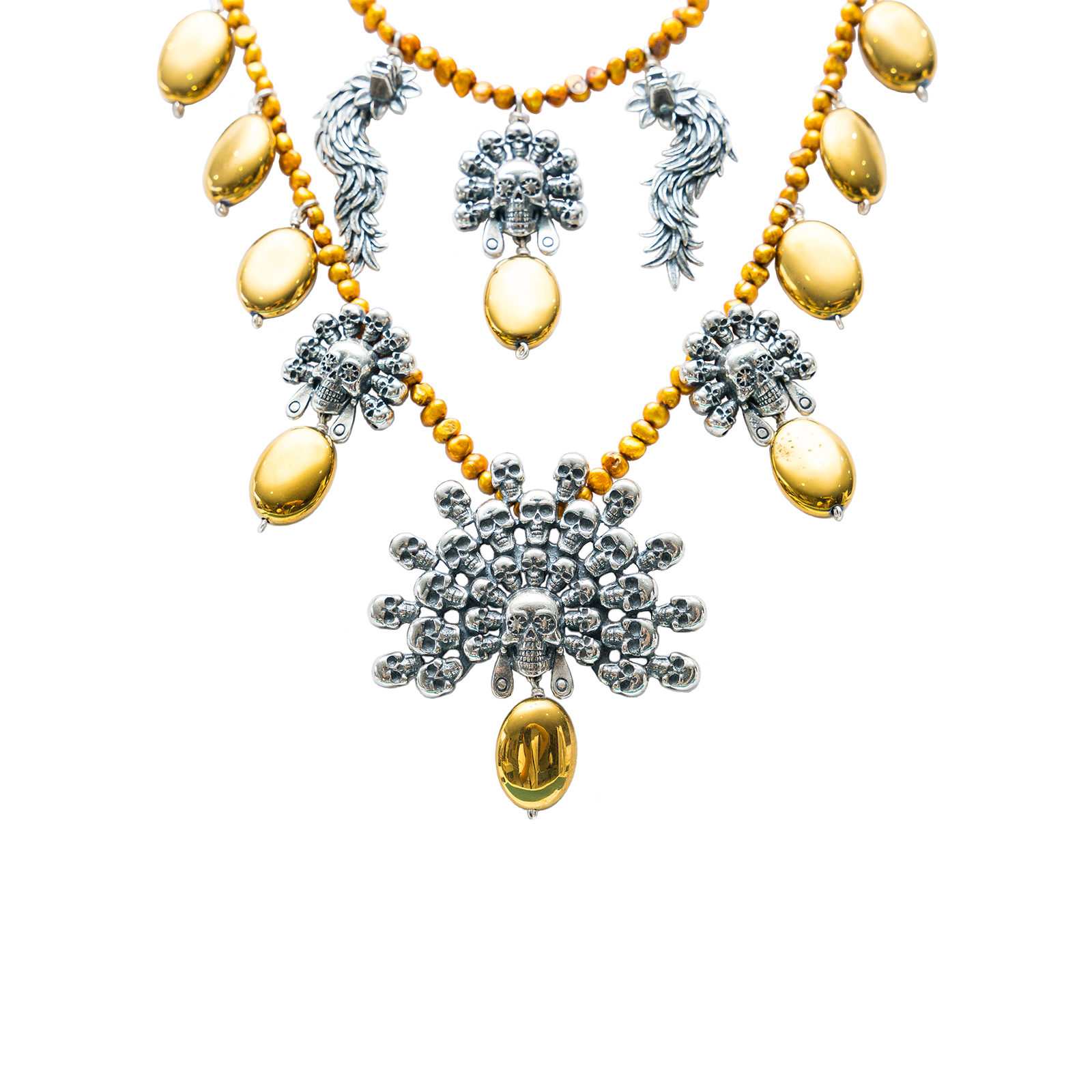 Collar Granos Dorados