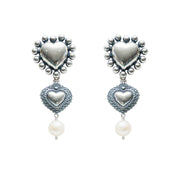 Aretes Llena de Amor con Perla