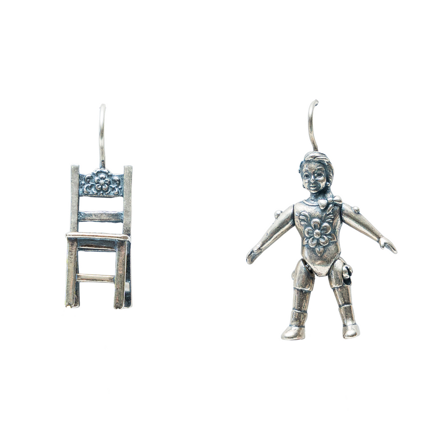 Aretes Corazón de Muñeca