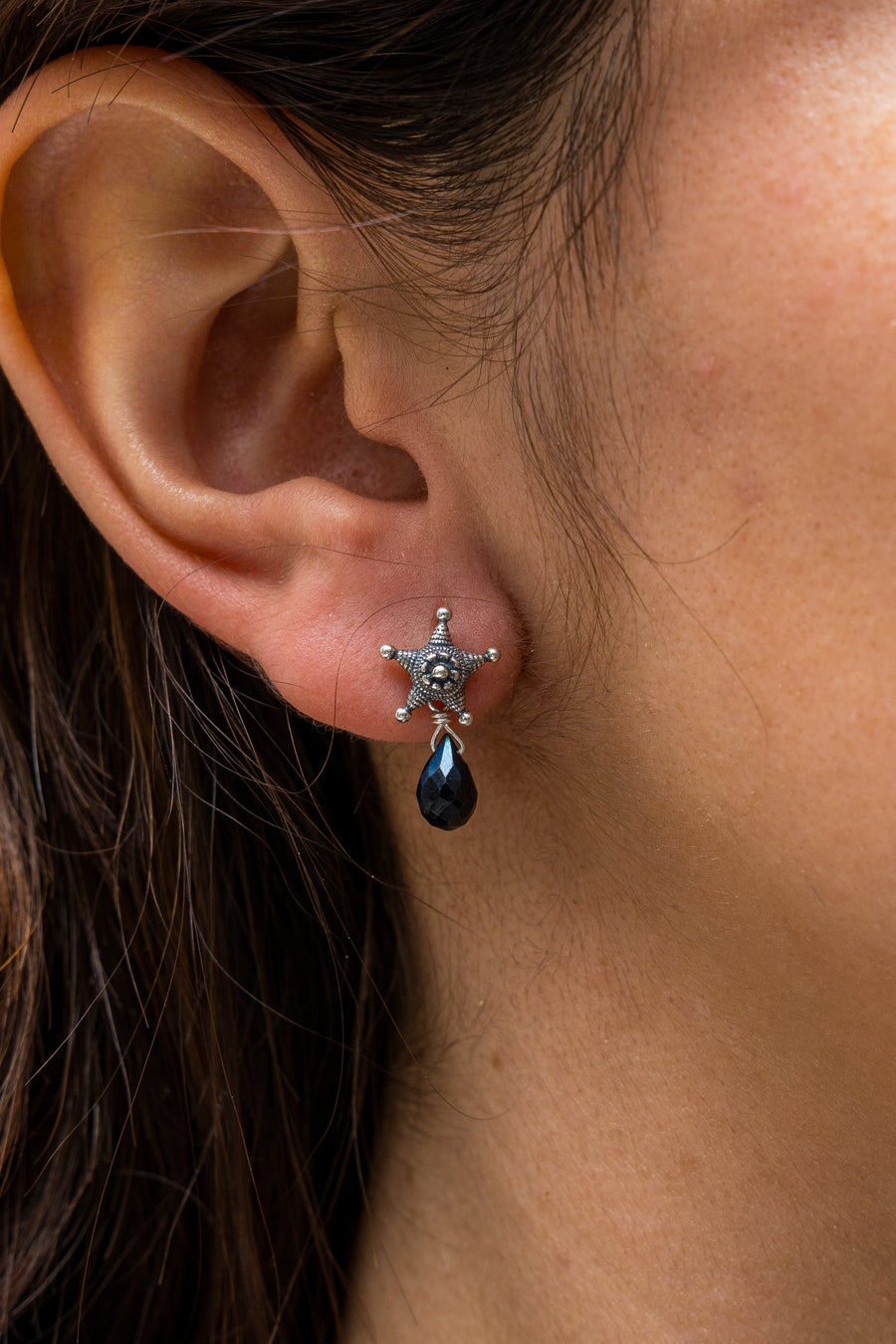 Aretes Pequeña Piñata Hematita