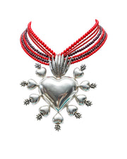 Collar Corazón de Fuego