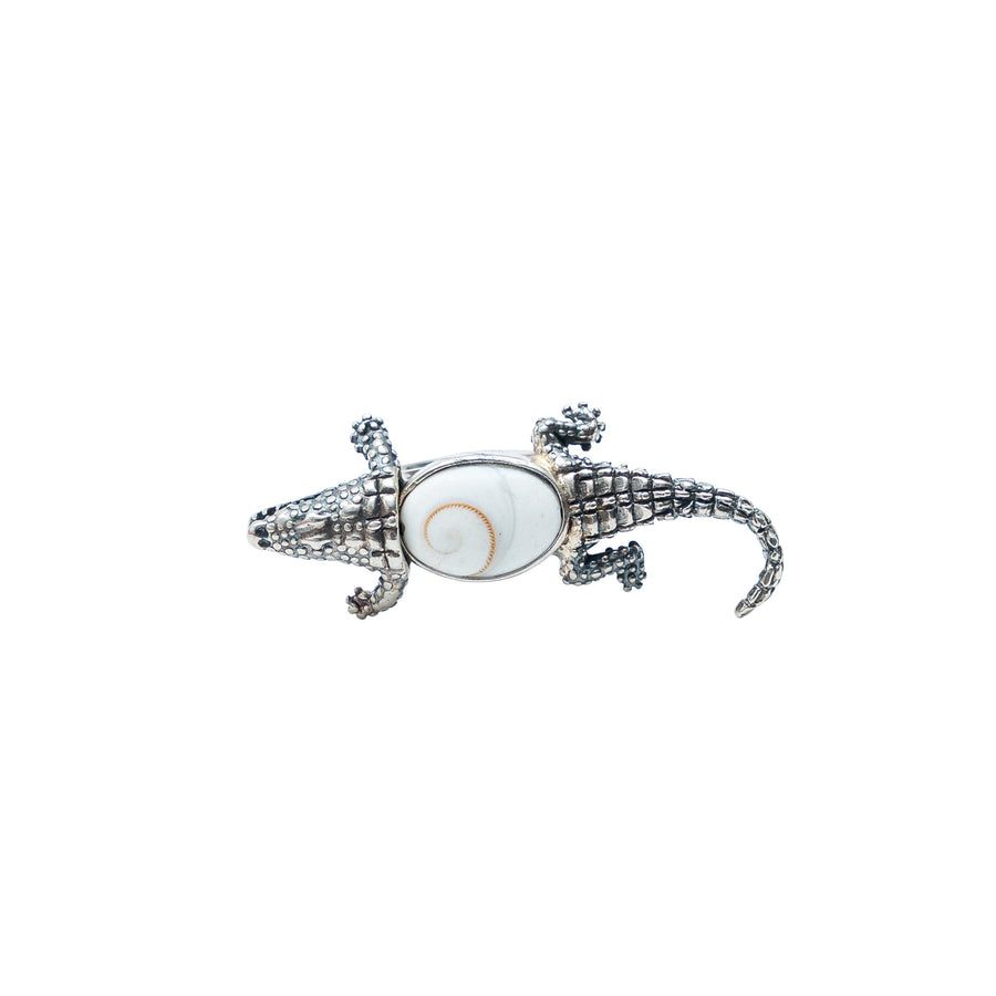 Anillo Cocodrilo Caracol