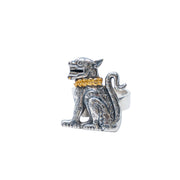 Anillo Guerrero Jaguar Dorado