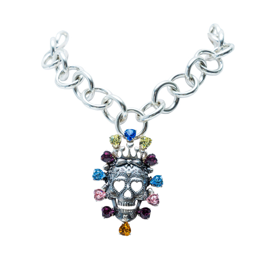 Collar Reina Rosa Colorida