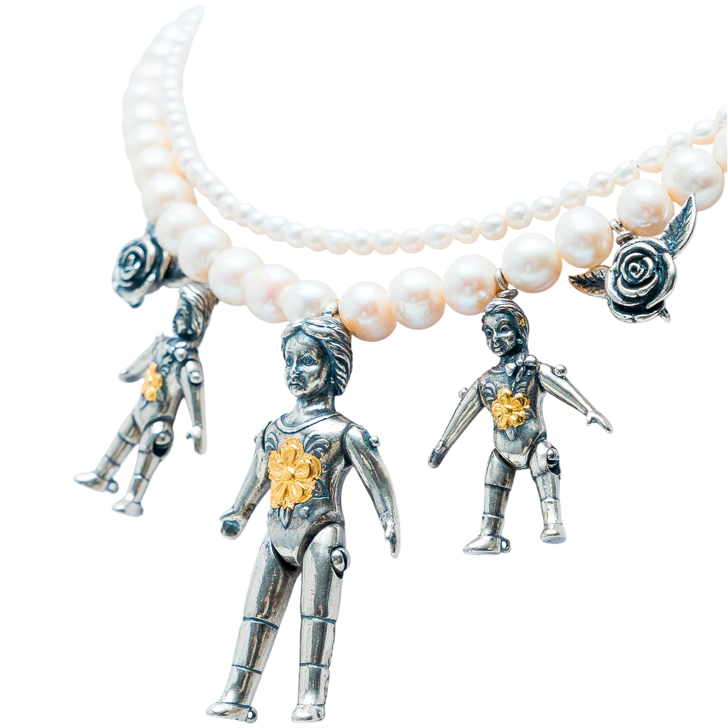 Collar Danza Muñecas con Perlas