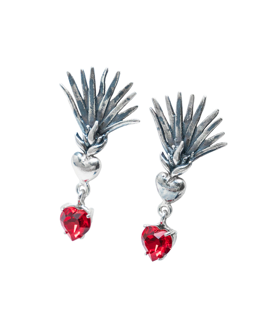 Aretes Agave en Llamas