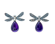 Aretes Alas de Amatista