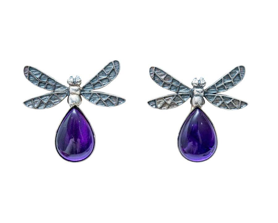 Aretes Alas de Amatista