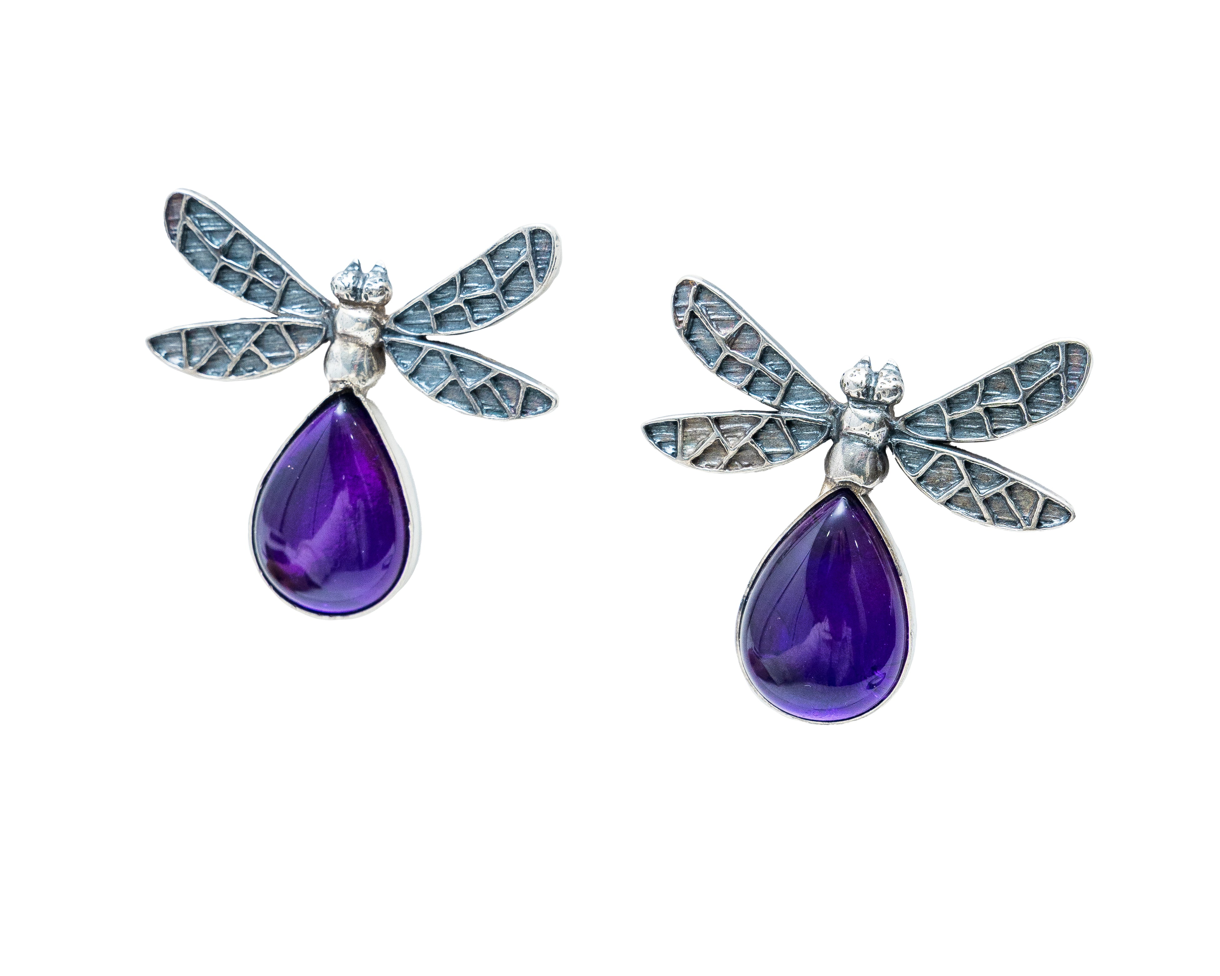 Aretes Alas de Amatista