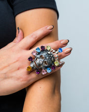 Anillo Reina Rosa Colorida