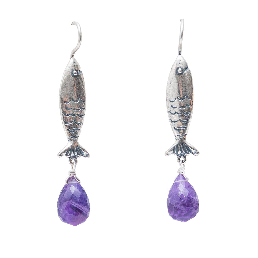 Aretes Marea Púrpura