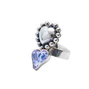 Anillo Corazón Púrpura