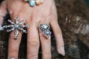 Anillo Corazón Púrpura