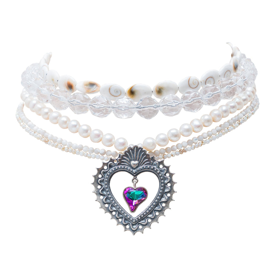 Choker Bordado entre Conchas