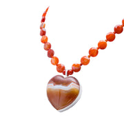 Collar Corazón Terracota
