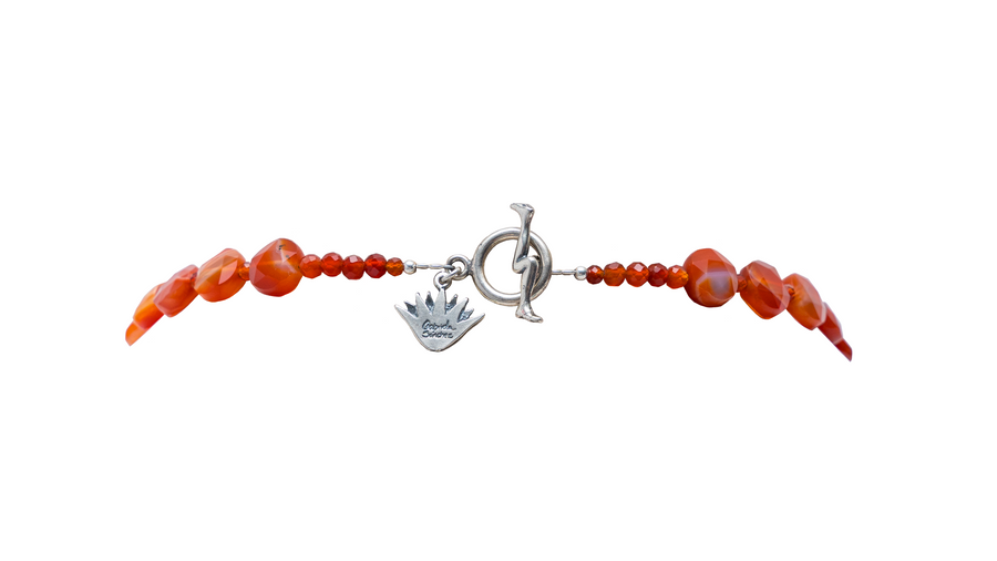 Collar Corazón Terracota