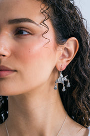 Aretes Castañuelas Marino