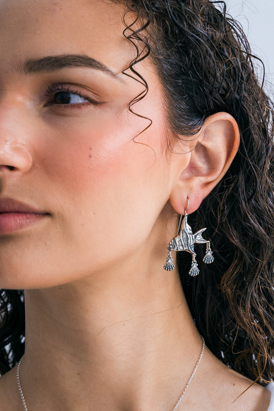 Aretes Castañuelas Marino