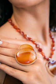 Anillo Corazón Terracota