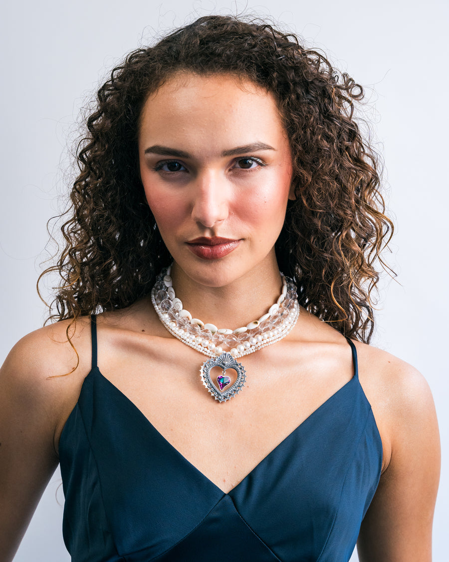 Choker Bordado entre Conchas