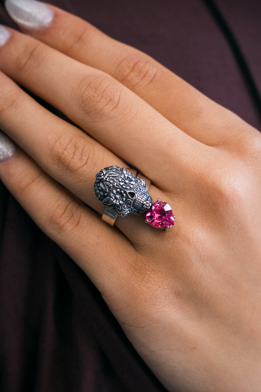 Anillo Calaverita Rosa