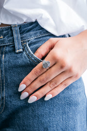 Anillo Calavera Ojos Corazón Chica