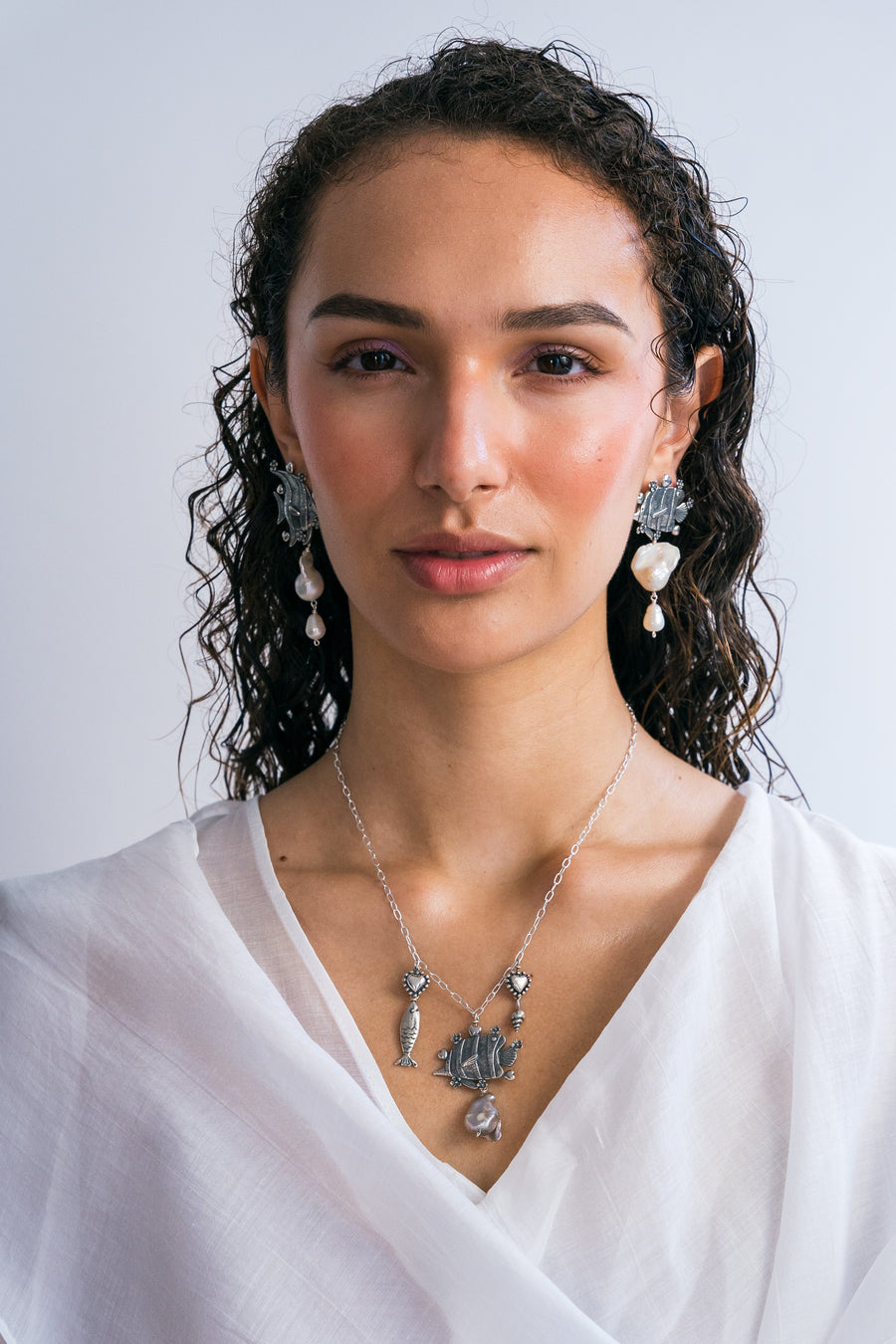 Aretes Peces Nacarados