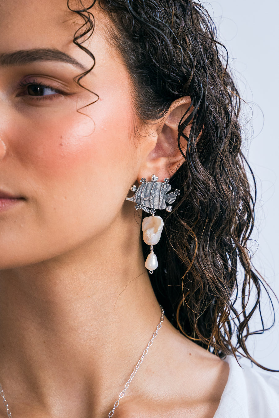 Aretes Peces Nacarados