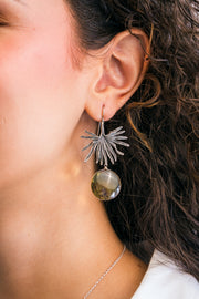 Aretes Helecho Bellas Artes Ámbar