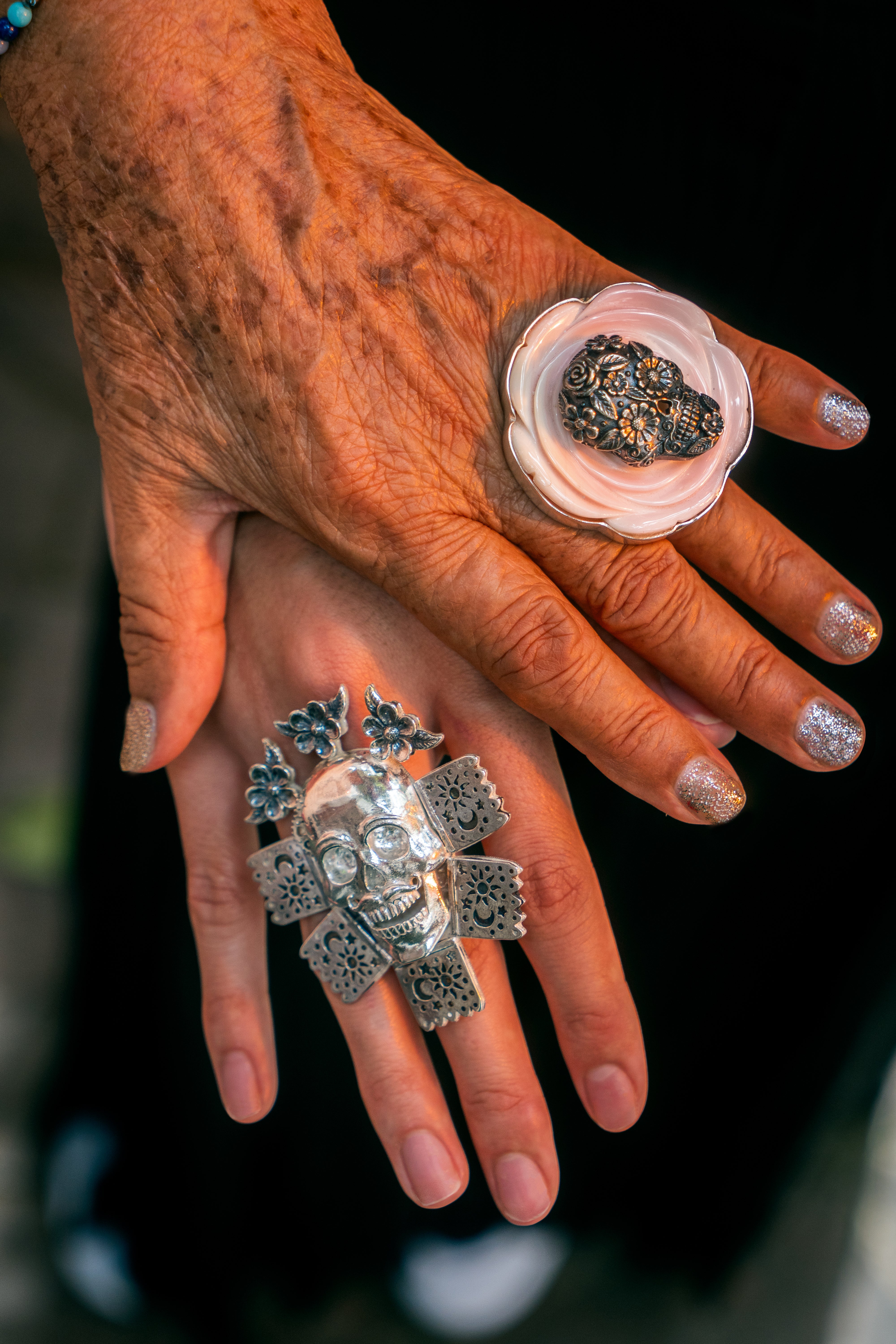 Anillo Rosa Calavera