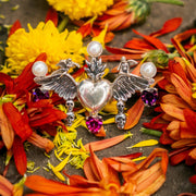 Anillo Corazón de Día de Muertos