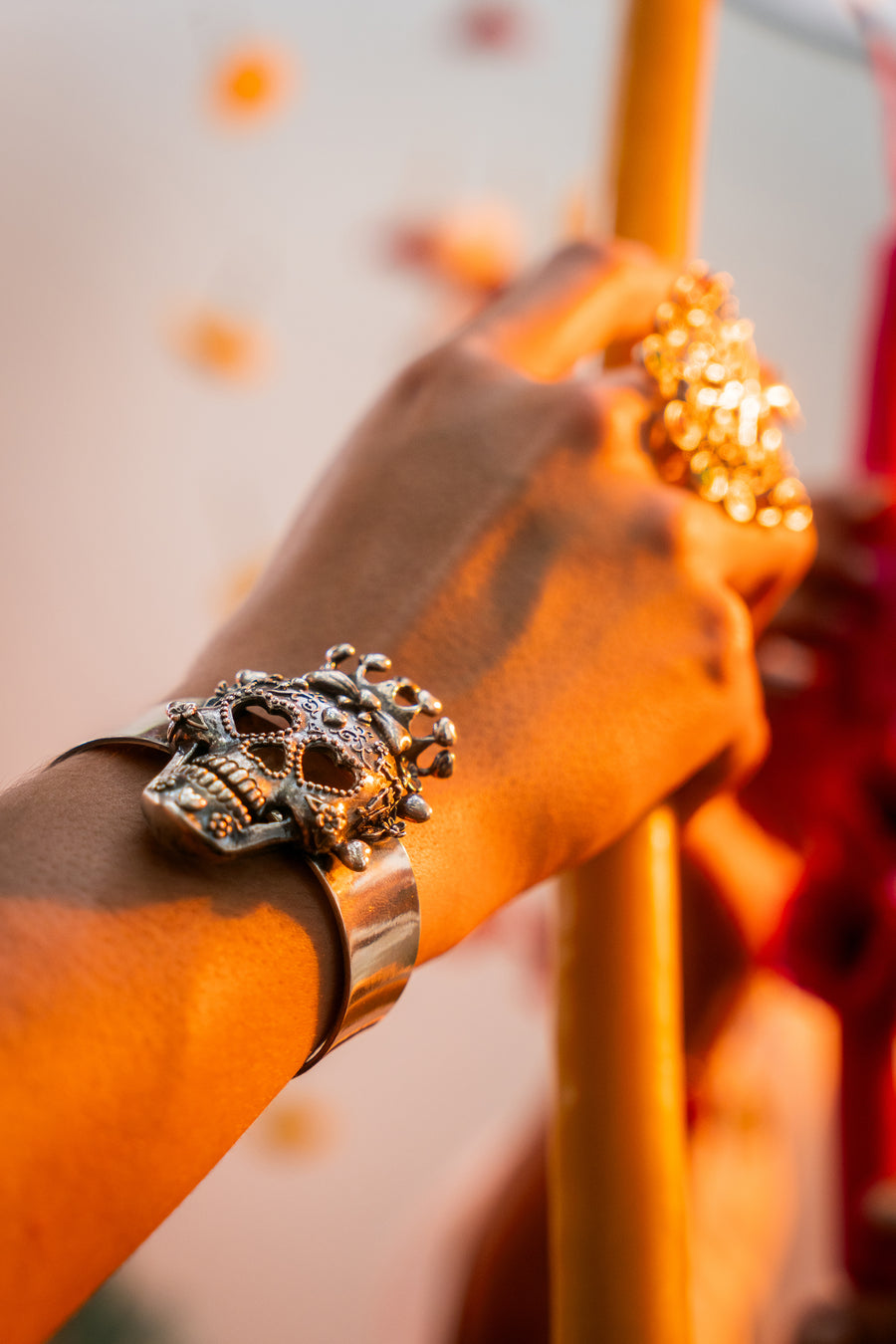 Brazalete Calavera Reina Jazmín