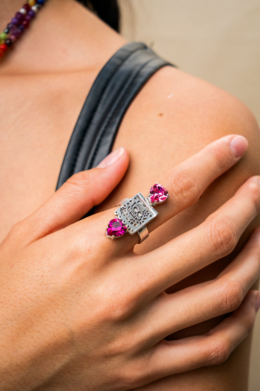 Anillo Calaverita Rosa