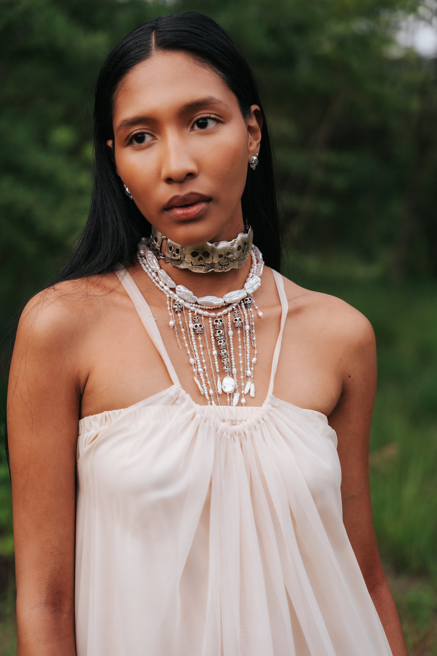 Collar Cascadas de Perlas