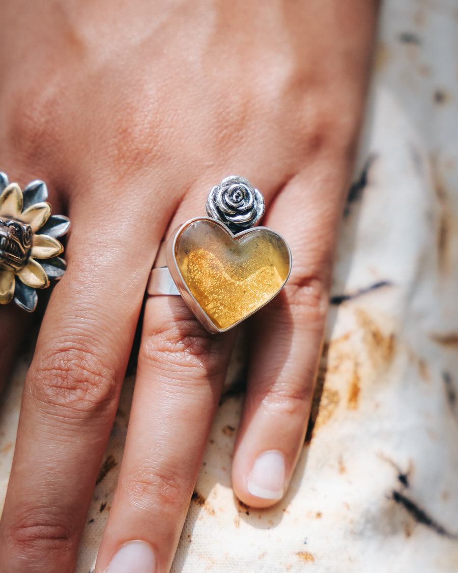 Anillo Rosa Dorada