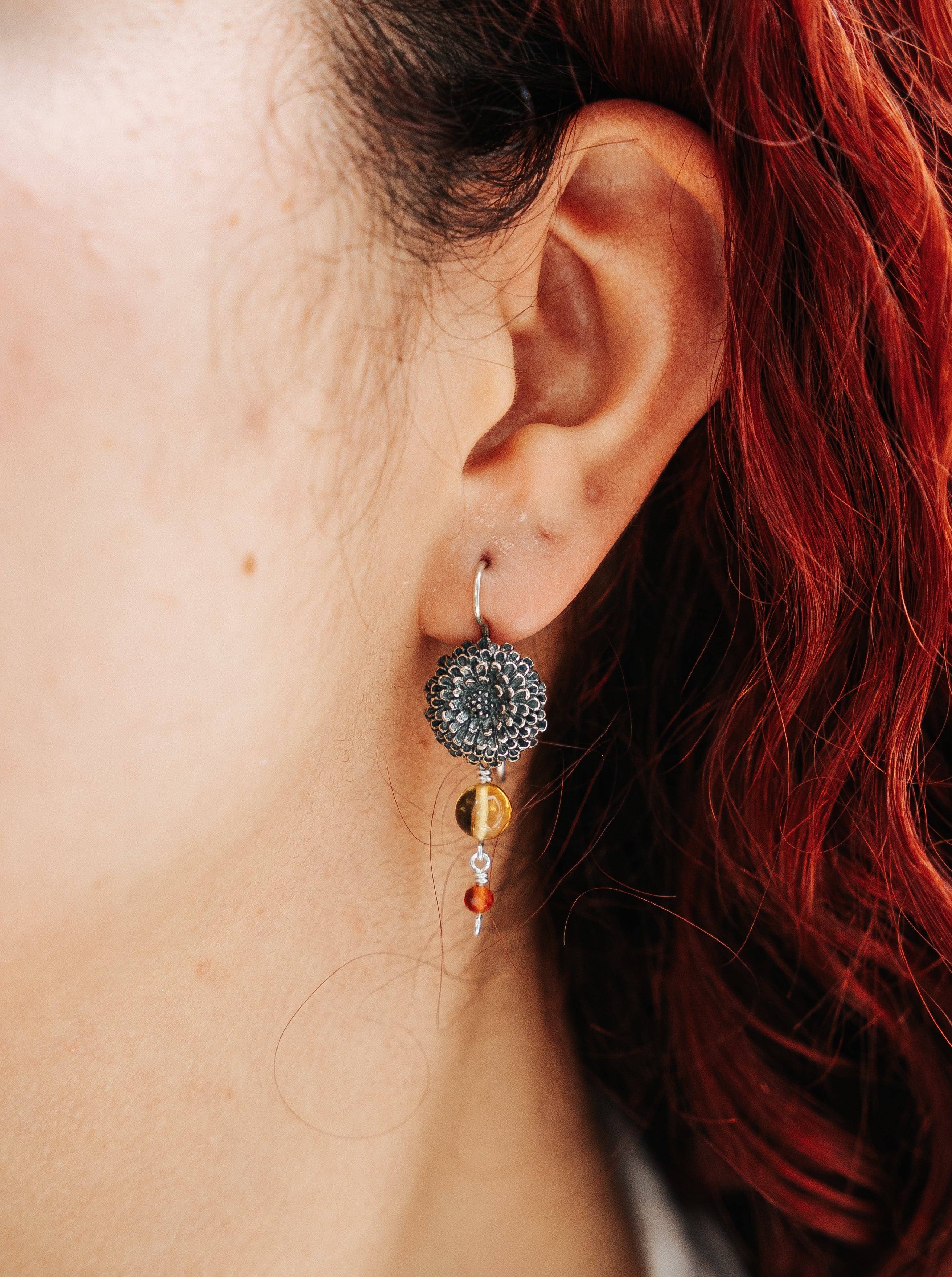 Aretes Cempasúchil Miel