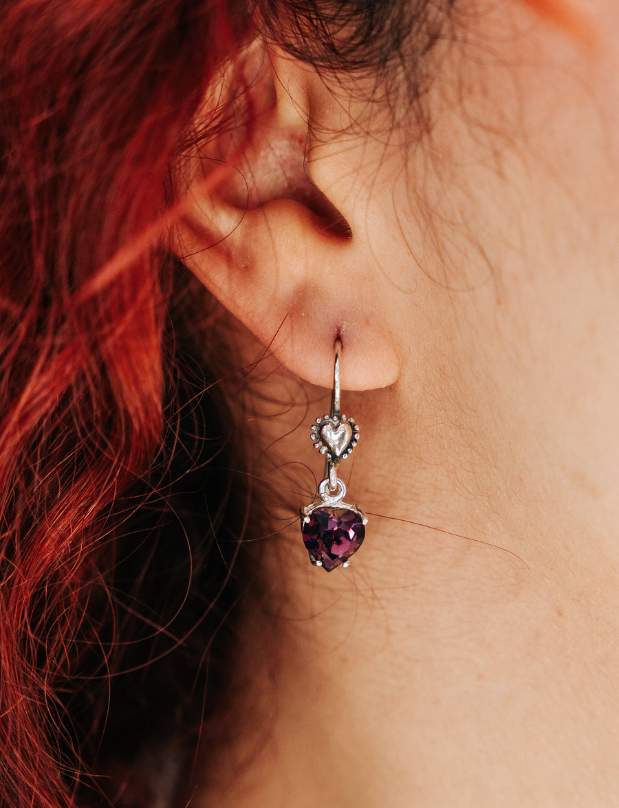 Aretes Corazón Brillante