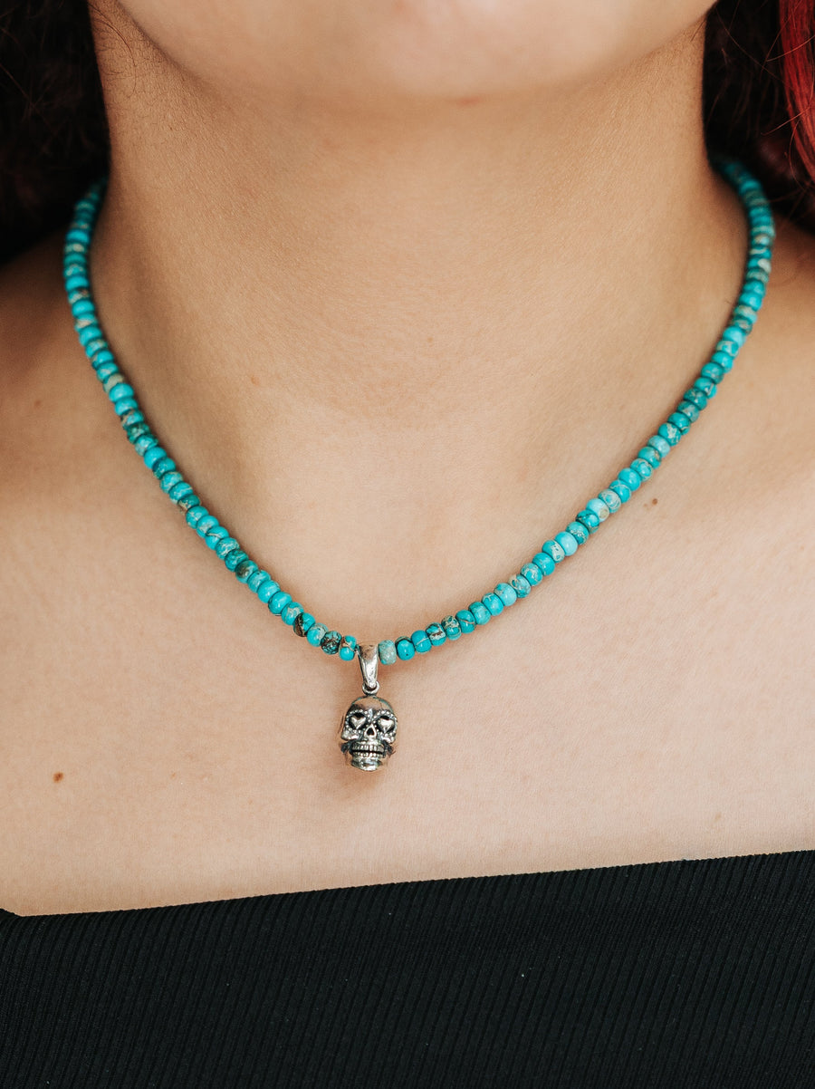 Collar Cráneo de Turquesa