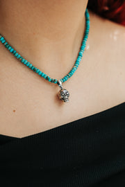 Collar Cráneo de Turquesa