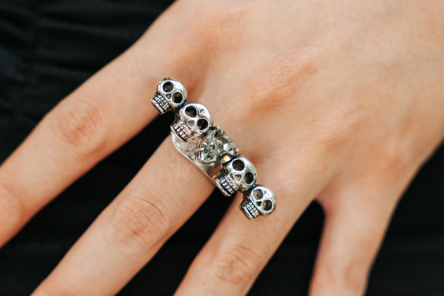 Anillo Calavera y Copal