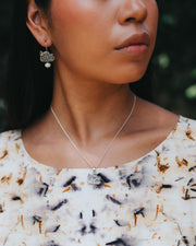 Aretes Cabeza de Jaguar con Perla