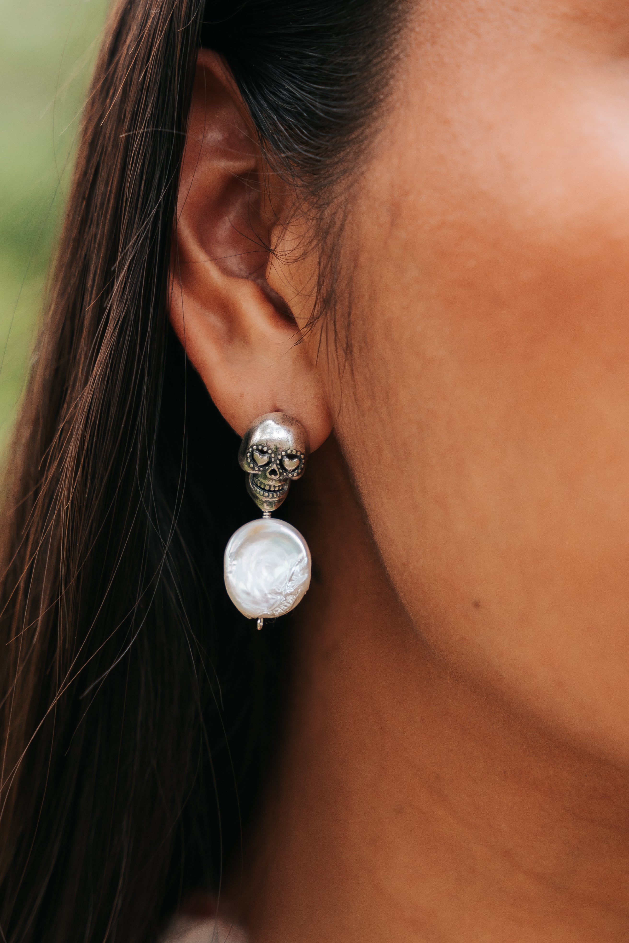 Aretes Calaverita de Perlita
