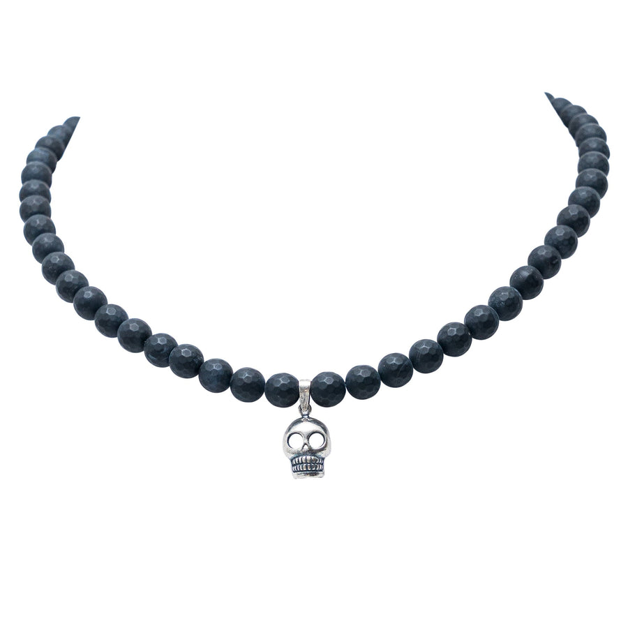 Collar Cráneo de Barro negro