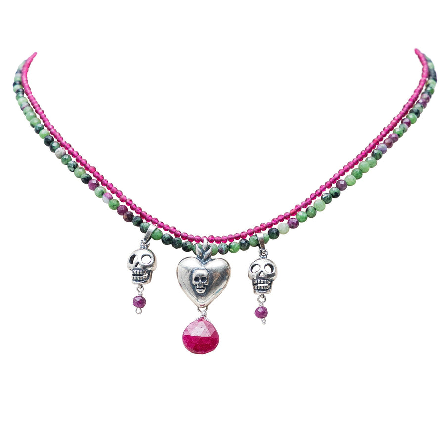 Collar Flor de Terciopelo