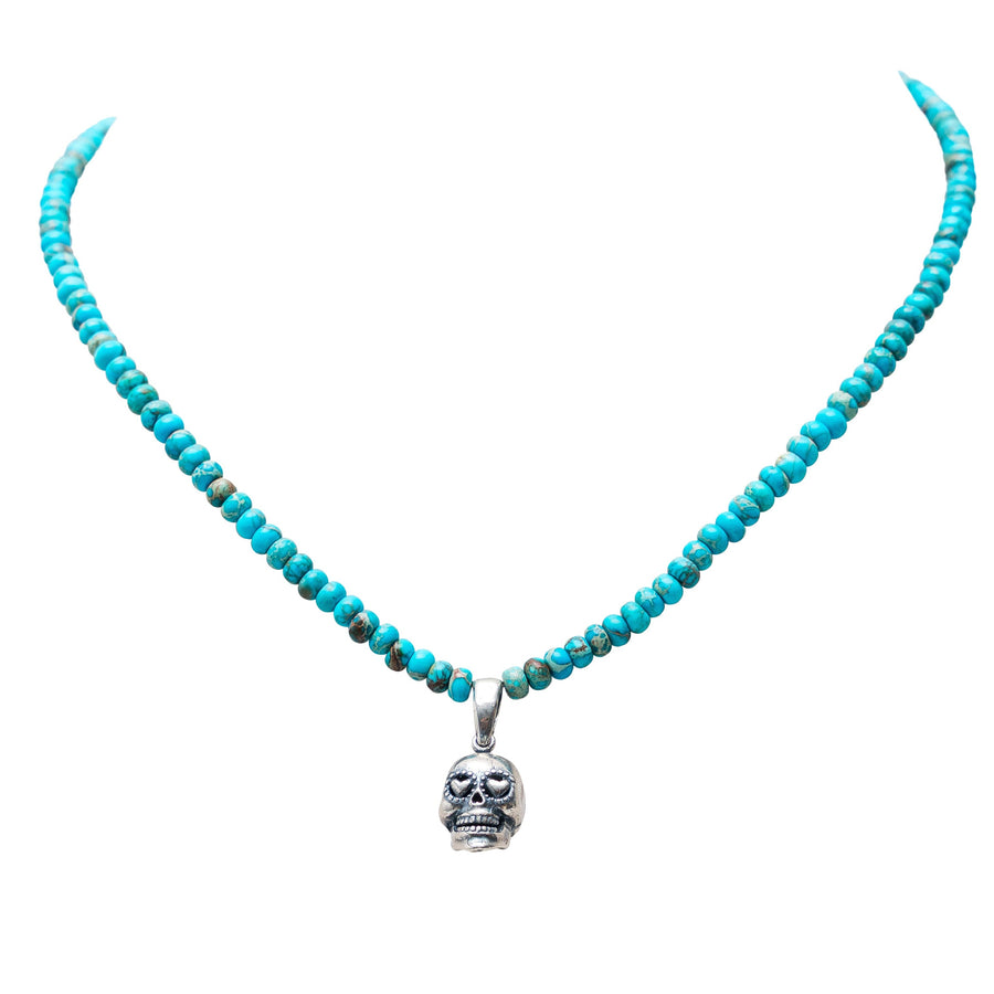 Collar Cráneo de Turquesa