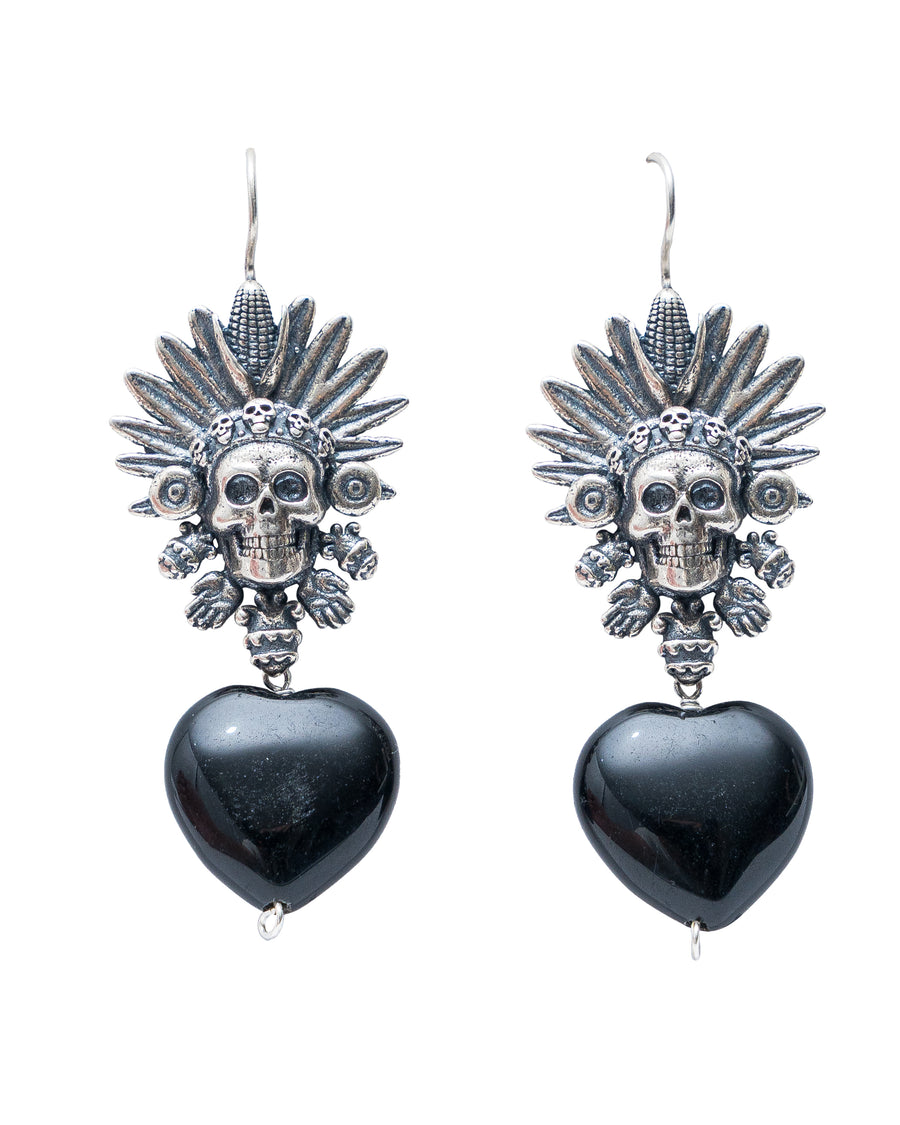 Aretes Penacho Negro