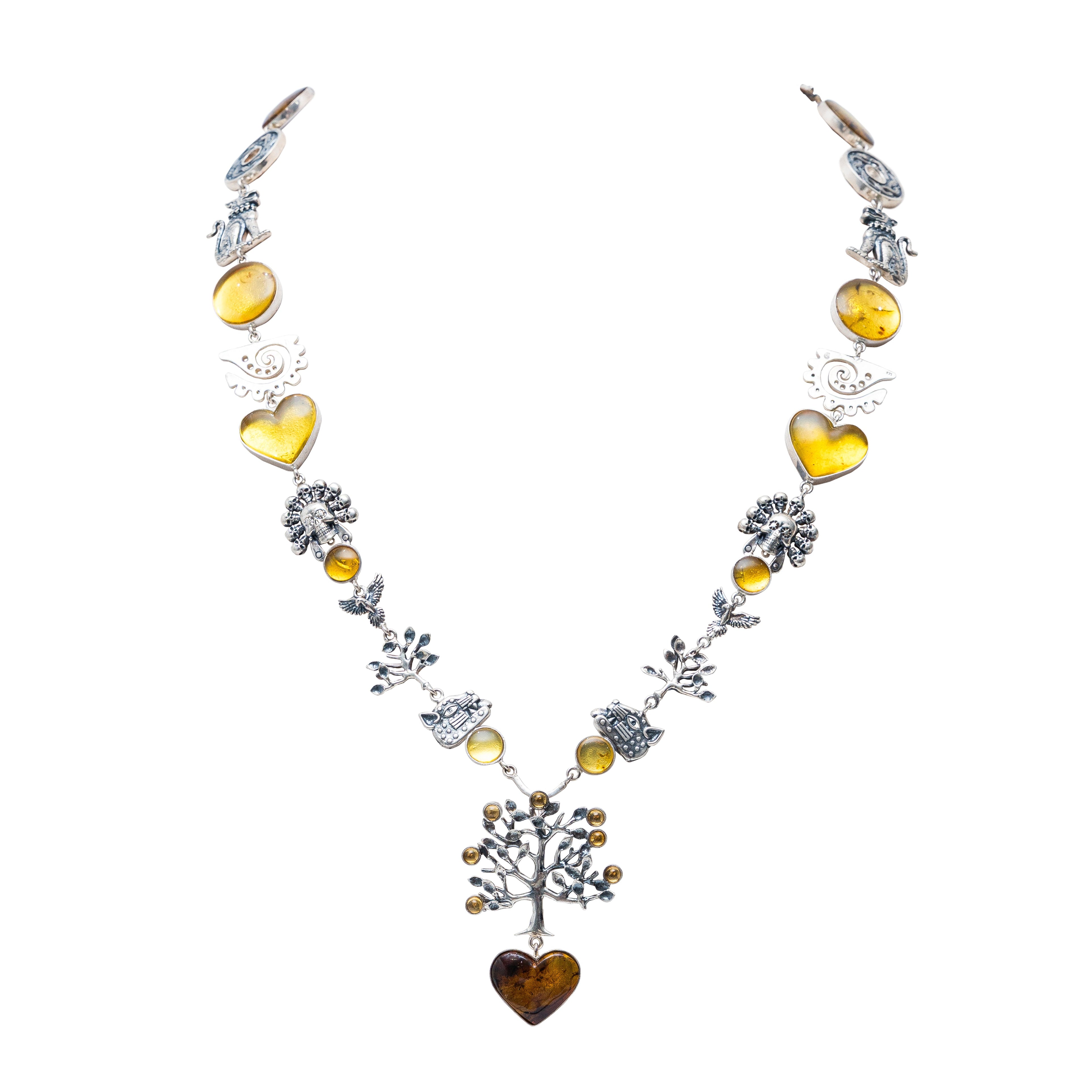 Collar Árbol de la Vida en Ámbar