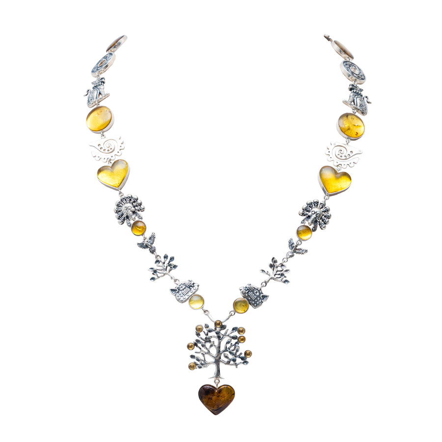 Collar Árbol de la Vida en Ámbar