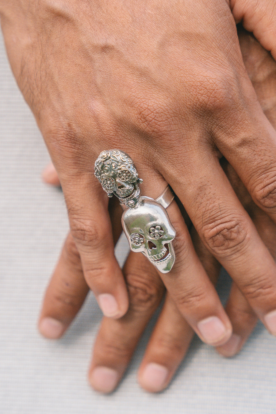 Anillo Calaveritas de Flor