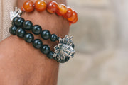Pulsera Quetzalcóatl Obsidiana